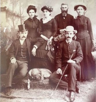 William Kennedy (back row), his wife Susan and four of their children in a late 1800s photo taken in Lewis County, New York.